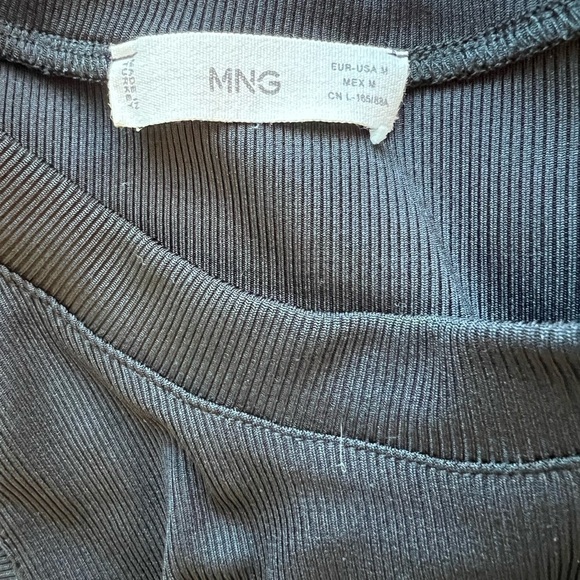 Mng Women's White Ribbed Crop Top - Size M - Picture 8 of 8